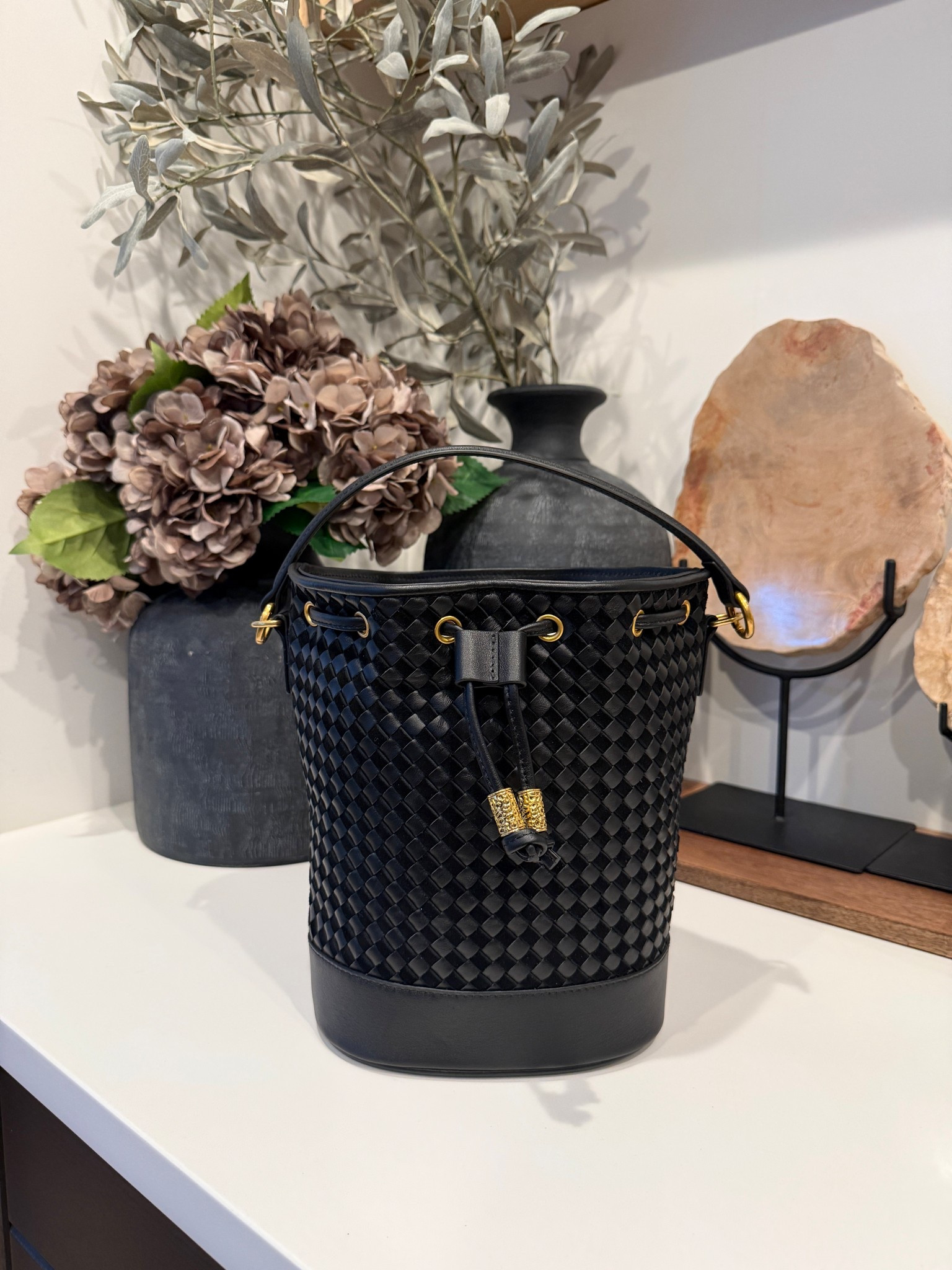 Marc Nolan leather bucket bag 