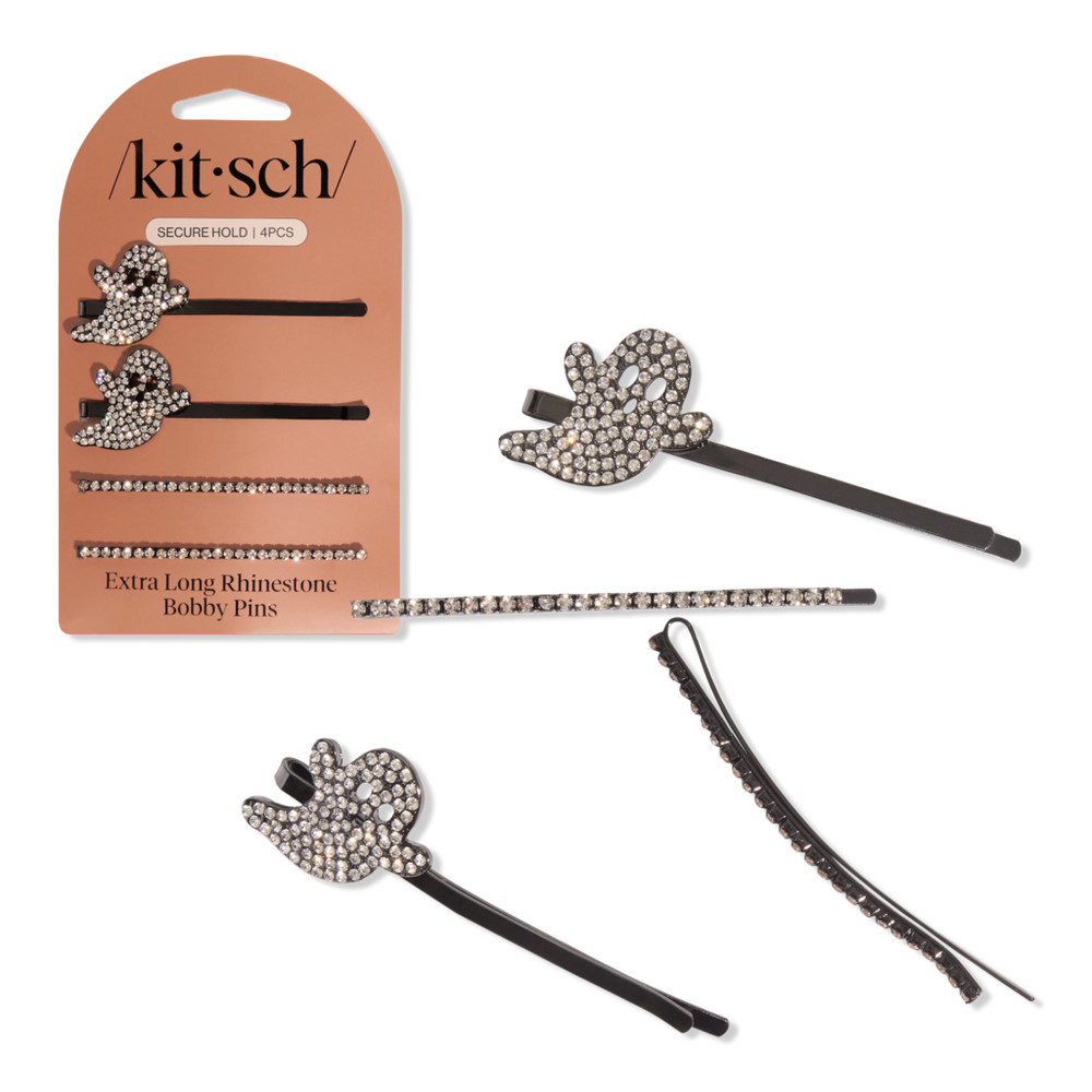 Kitsch Extra Long Metal Rhinestone Bobby Pins - Ghost | Ulta