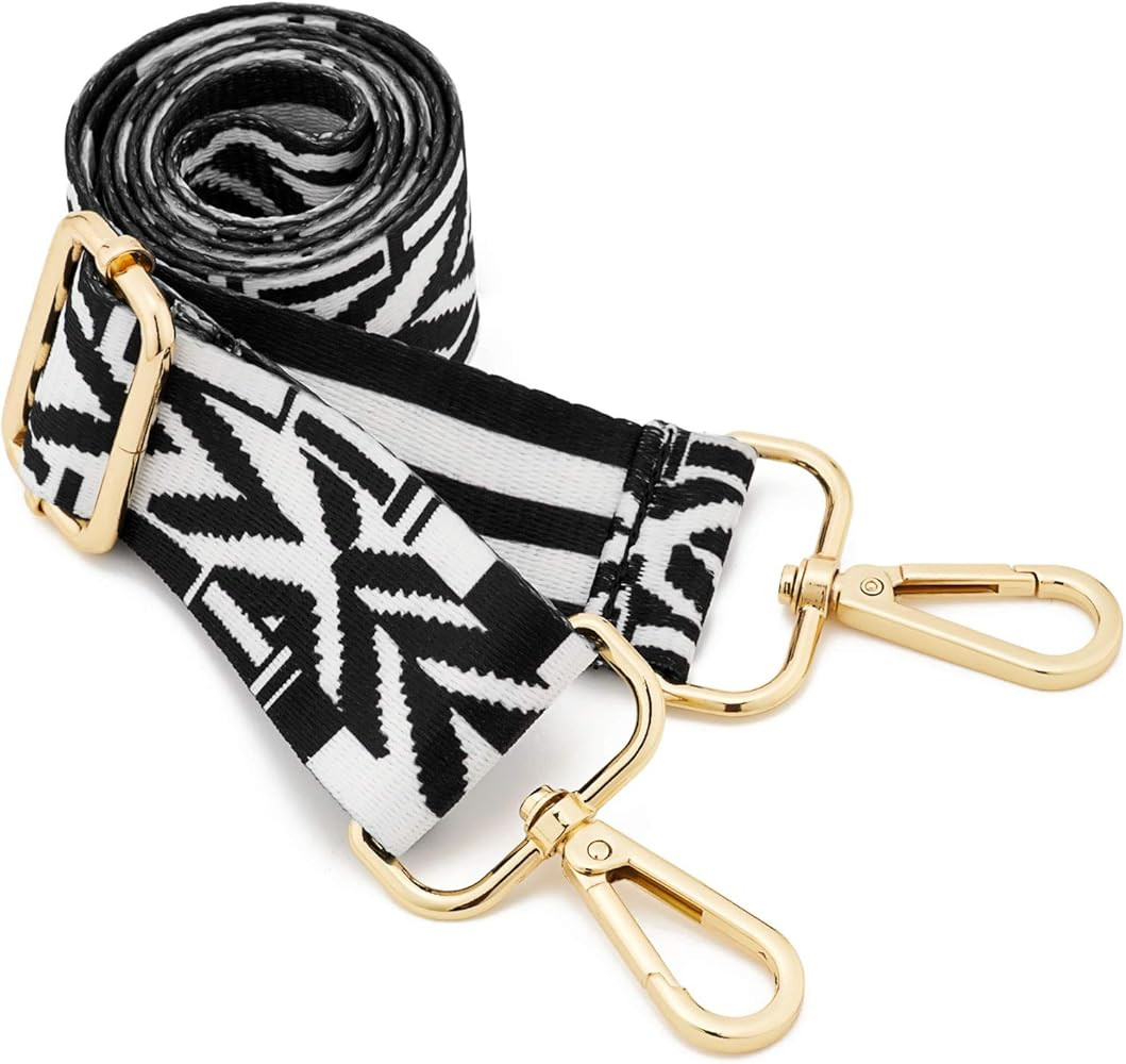 Wide Shoulder Strap Adjustable Replacement Belt Crossbody Canvas Bag Handbag | Amazon (US)