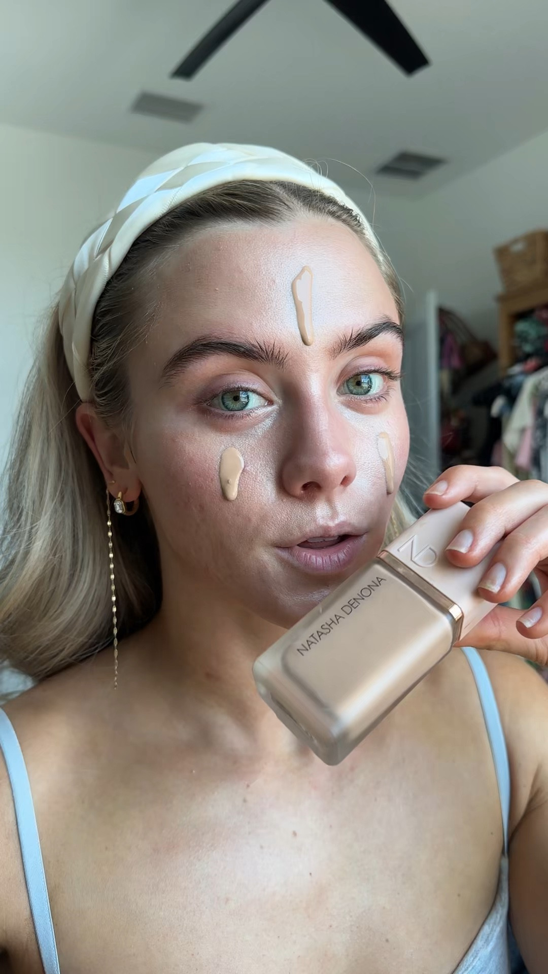 Shade N6! @Natasha Denona HY-GLAM FOUNDATION is a medium-buildable blurring & self-setting radiant serum foundation that hydrates & balances oils for up to 18hrs of creaseless wear. Developed with Korean tech & Japanese Amino Acid Pigments, this anti-aging HY-BRID boosts collagen production & antioxidant defenses

#LTKgrwm #LTKselfcare #LTKBeauty