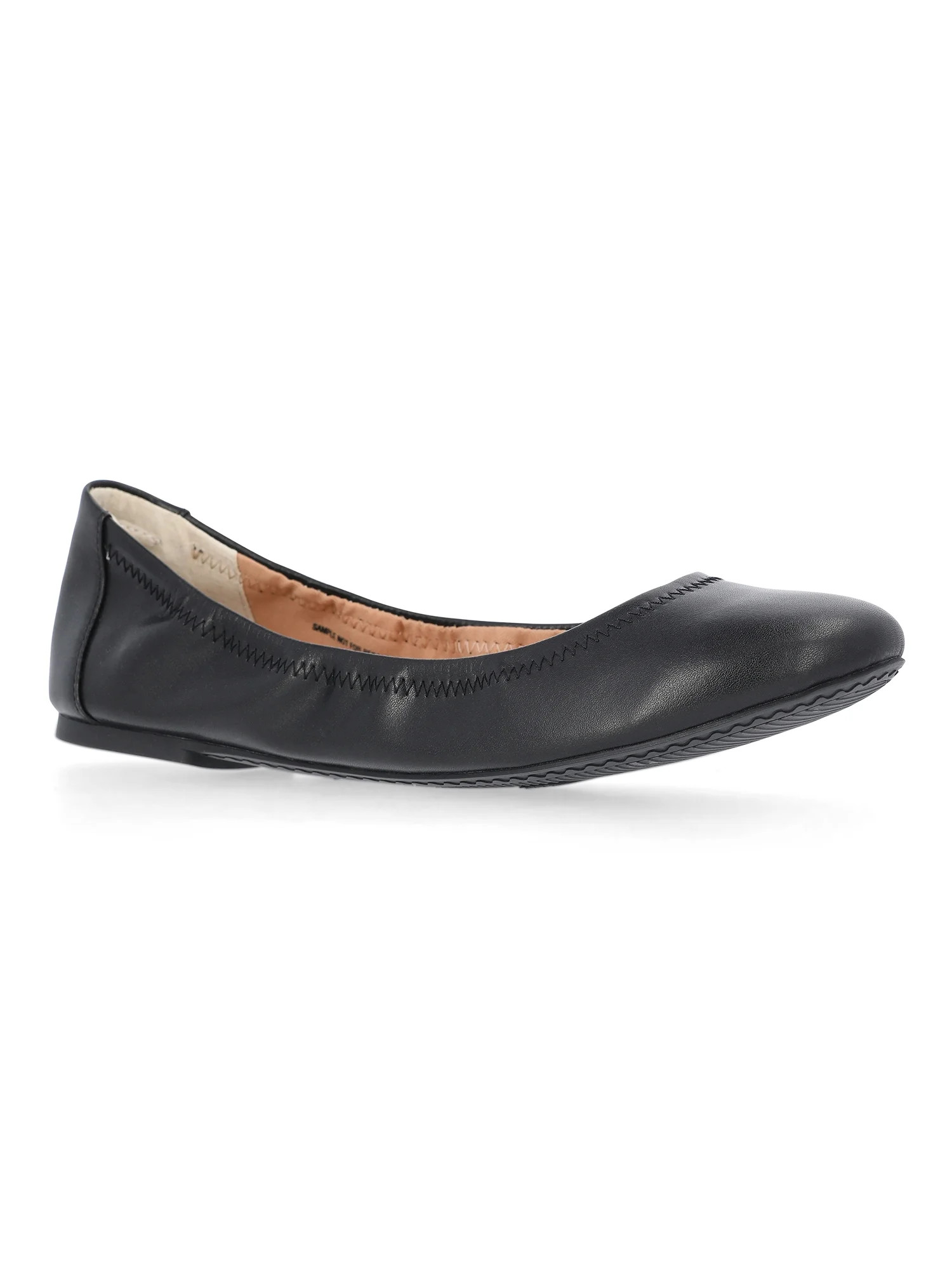 Time and Tru Women's Scrunch Ballet Flats, Wide Width Available | Walmart (US)
