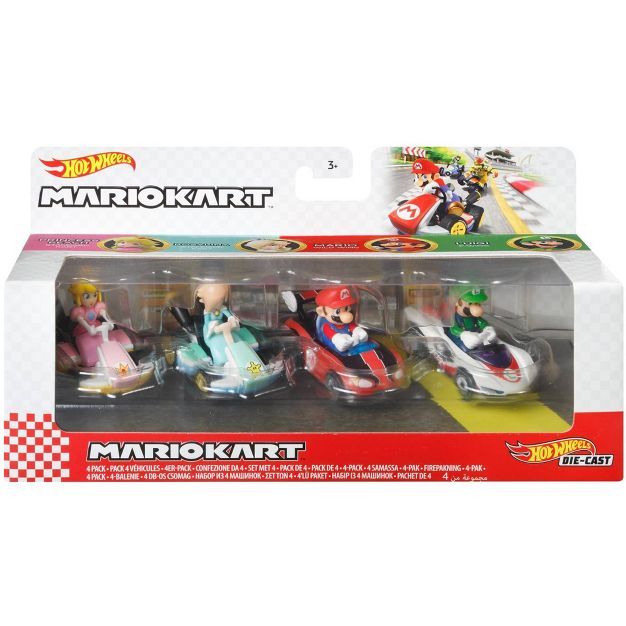 Hot Wheels Mario Kart Diecast - 4 pk | Target