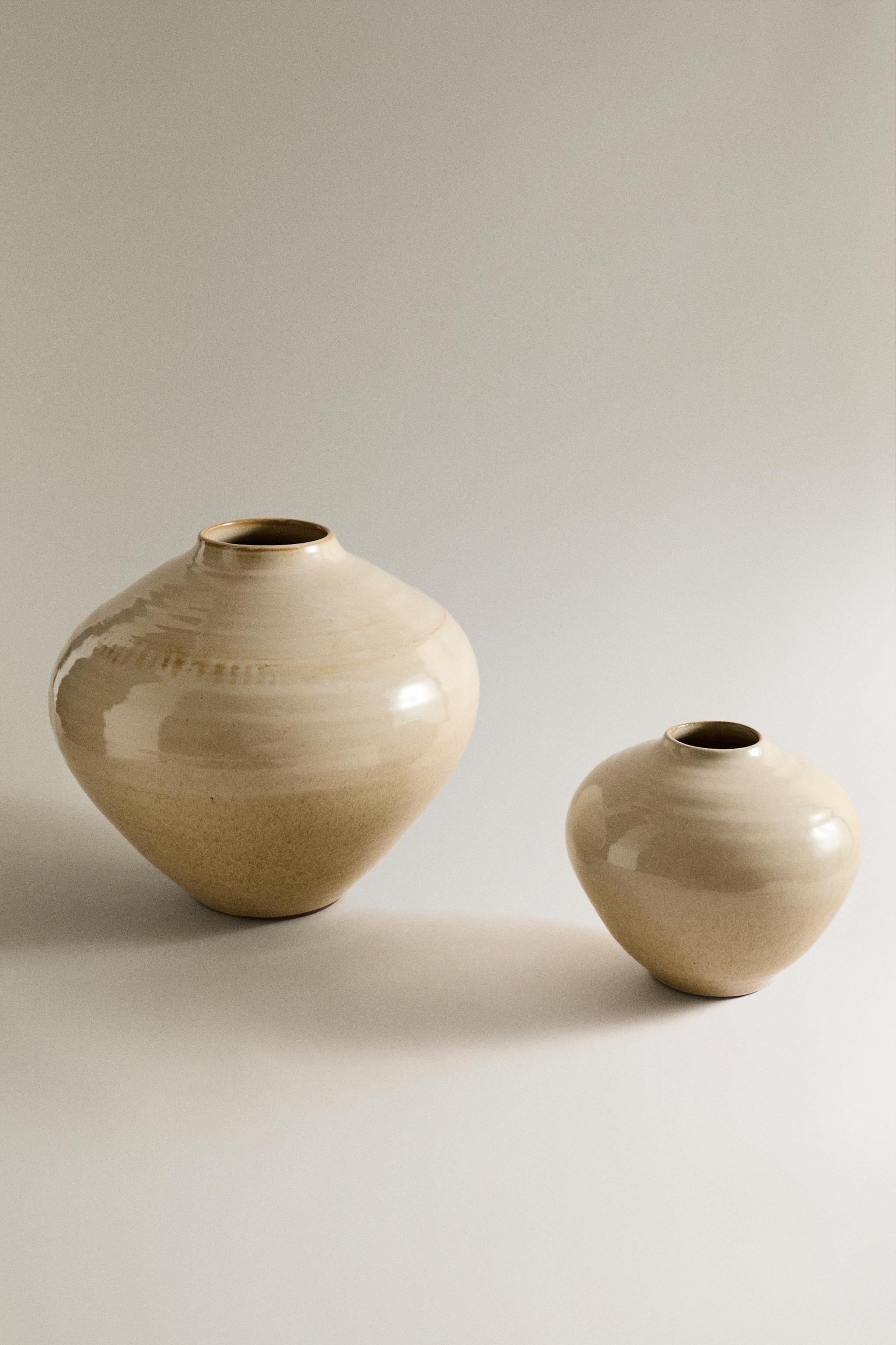 ENAMELLED STONEWARE VASE | Zara US