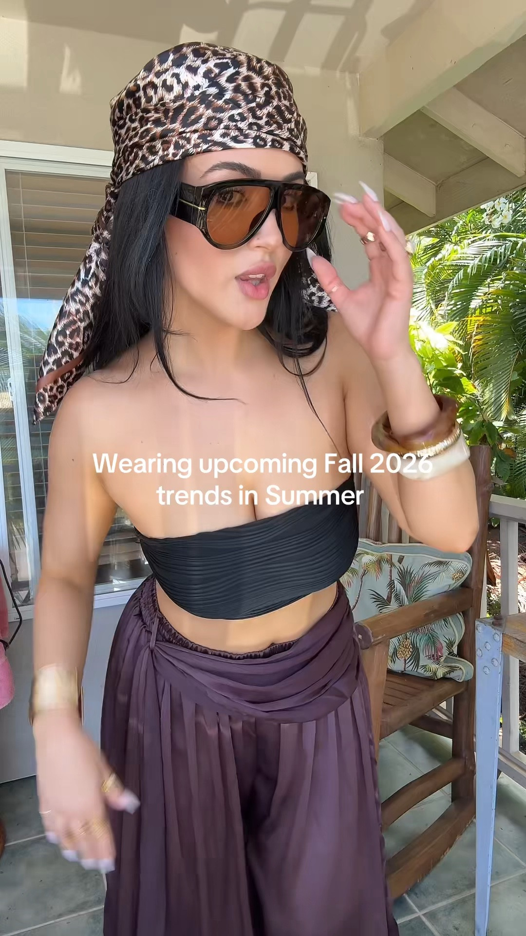 Vacation outfit of the day wearing Fall 2026 fashion trends ☀️#fall2026fashiontrends #fallfashiontrends #styleinspo #summeroutfits #fashionprediction