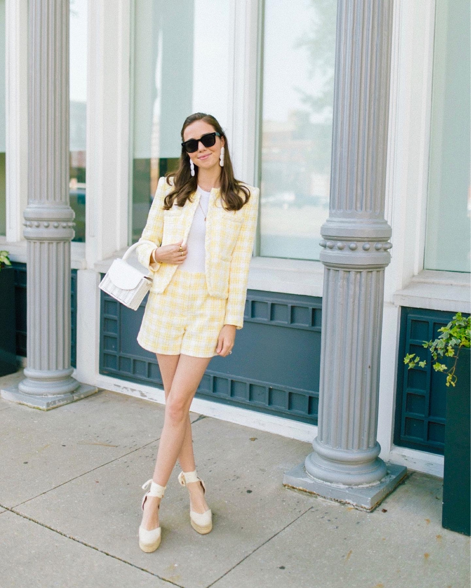 Veronica Beard Yellow Tweed Matching Set 💛