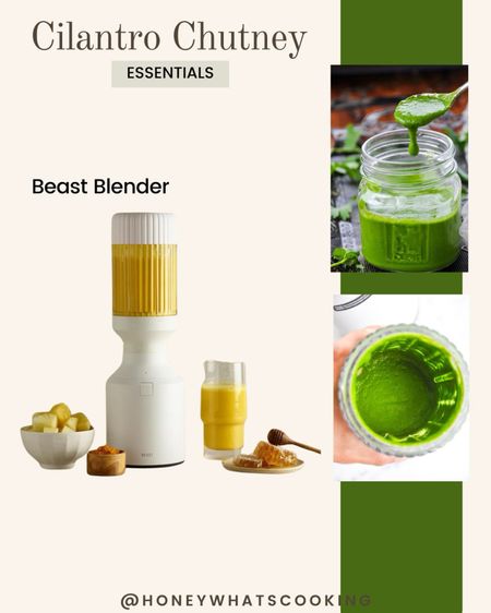 Beast blender works amazing for making chutneys, smoothies, soups and more. Results in a very smooth consistency. #beastblender 