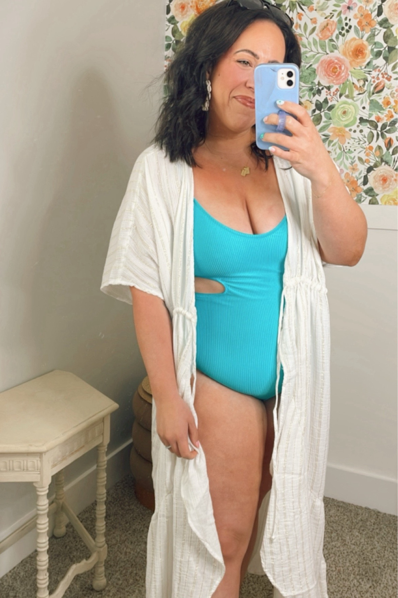 Wearing a size large in this one piece from AE!  Midsize one piece – midsize swimsuits – midsize one piece – summer corrupts – swim coverups

#LTKStyleTip #LTKMidsize #LTKSwim
