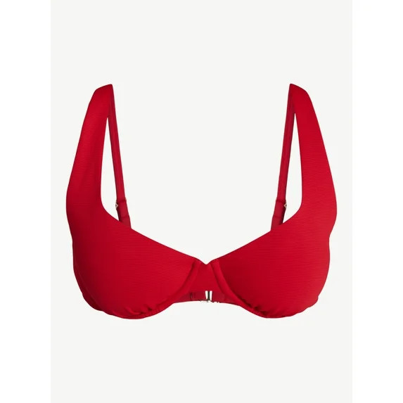 Hero image 1 of Time and Tru Women's and Women's Plus Size Ribbed Underwire Bikini Top, Sizes XS-... | Walmart (US)