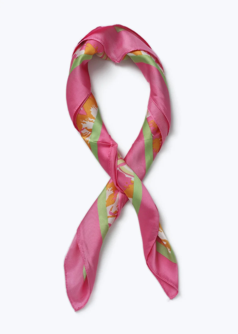 Muse Pink Patterned Head Scarf | Matalan (UK)