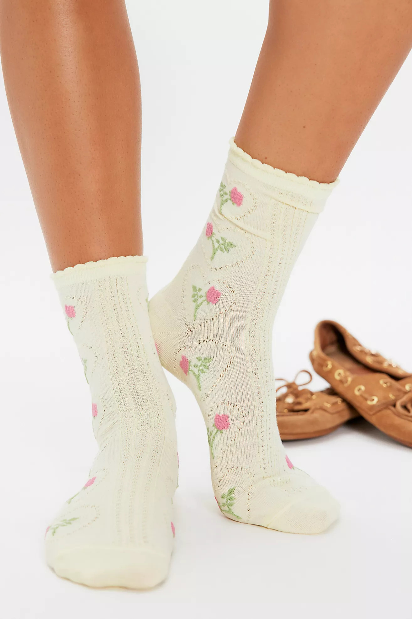 Heart Blooms Socks | Free People (Global - UK&FR Excluded)