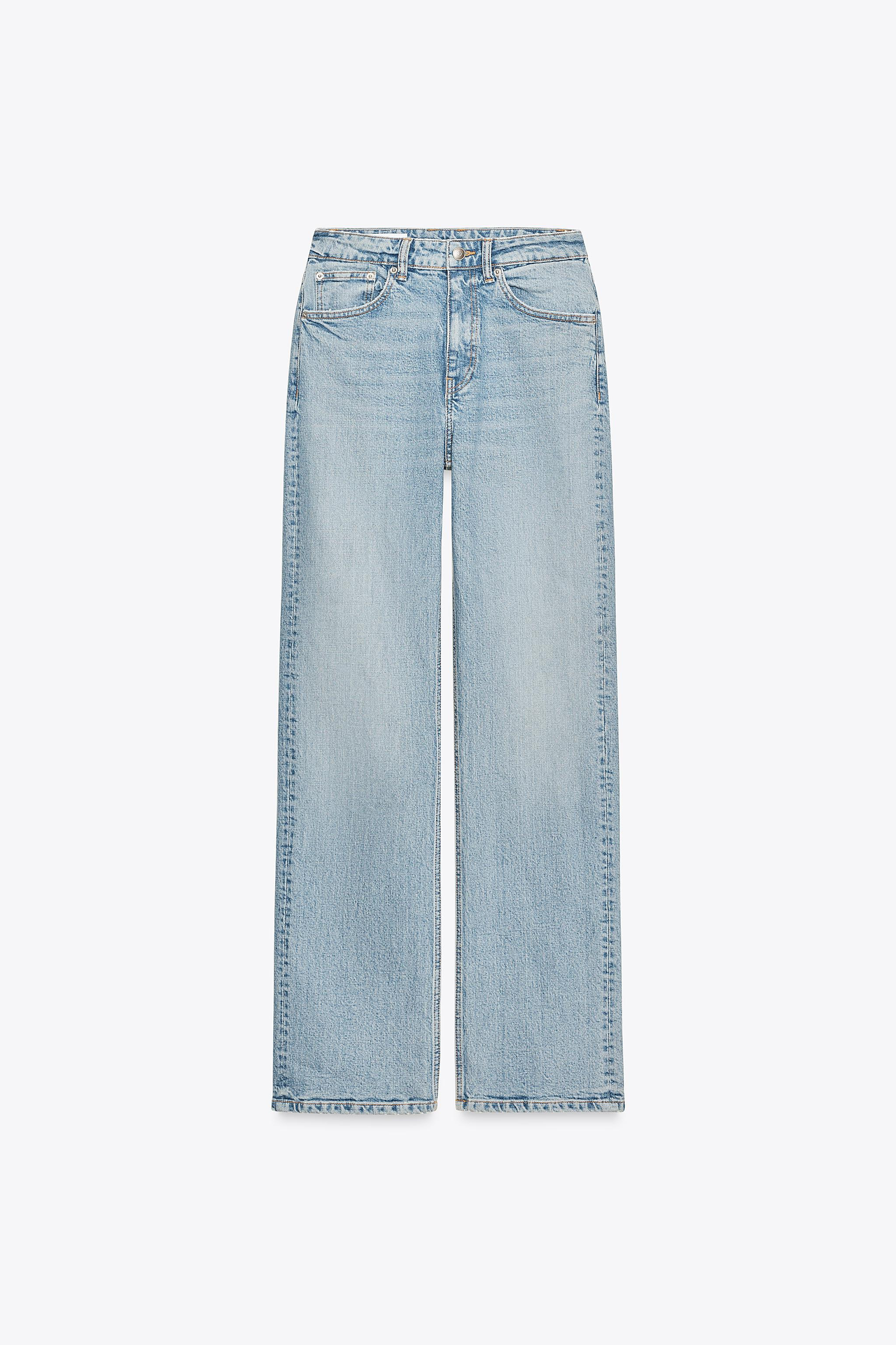 TRF STRAIGHT HIGH-WAIST JEANS | Zara UK