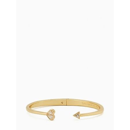 Kate Spade New York Rock Solid Stone Heart Hinge Cuff Bracelet Gold for Women | Walmart (US)