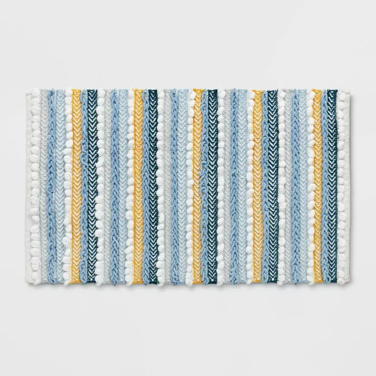 20"x32" Textured Bath Rug Aqua - Opalhouse™ | Target