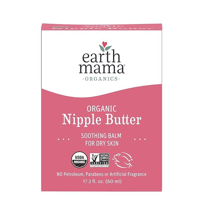 Amazon.com: Organic Nipple Butter Breastfeeding Cream by Earth Mama | Lanolin-free, Safe for Nurs... | Amazon (US)