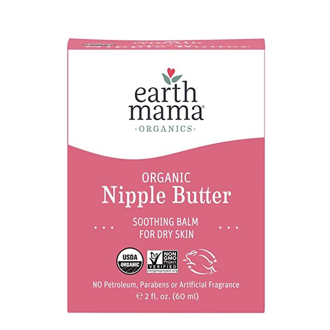 Organic Nipple Butter Breastfeeding Cream by Earth Mama | Lanolin-free, Safe for Nursing & Dry Sk... | Amazon (US)