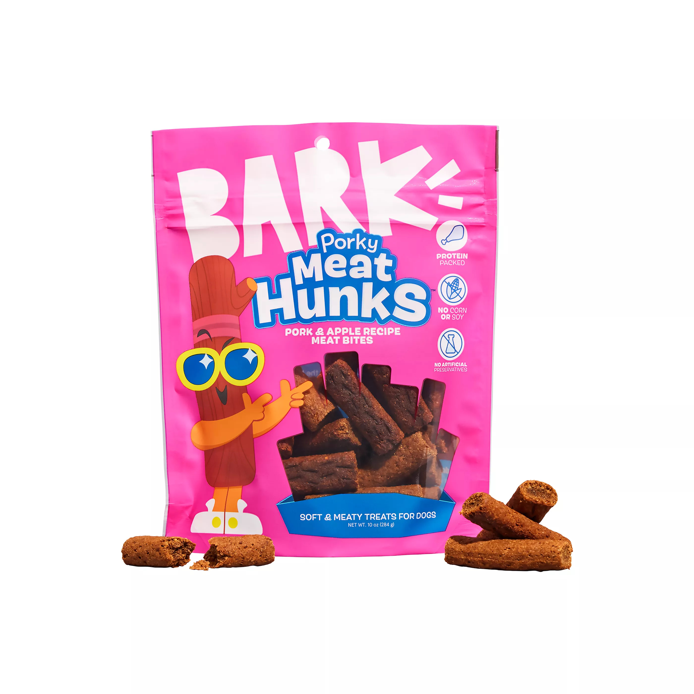 Bark Porky Meat Hunks 12 OZ | PetSmart