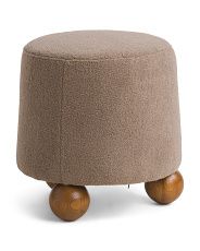 3 bun legs round Ottoman  | TJ Maxx