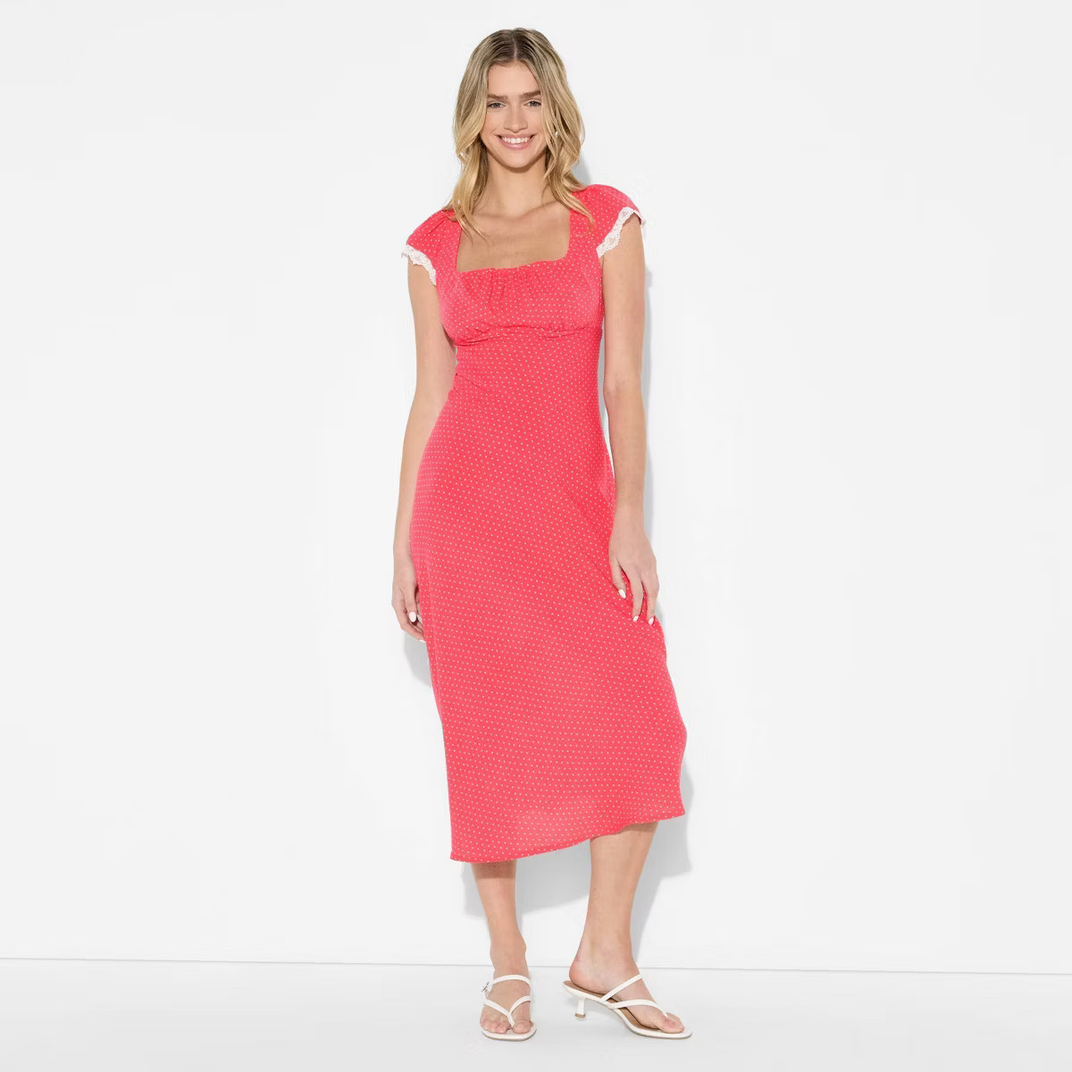 Women's Flutter Cap Sleeve Maxi A-Line Dress - Wild Fable™ | Target