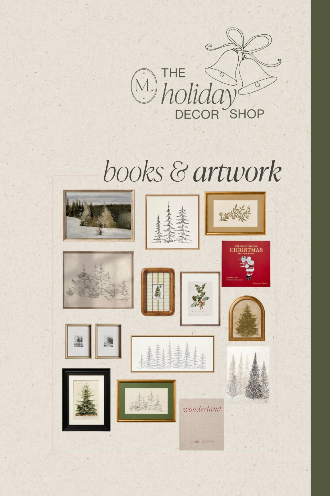 Holiday decor shop winter and Christmas art / books 

#LTKSeasonal #LTKHoliday #LTKHome