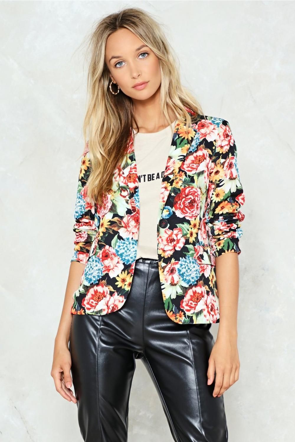 Hate to See You Grow Floral Blazer | NastyGal (US & CA)