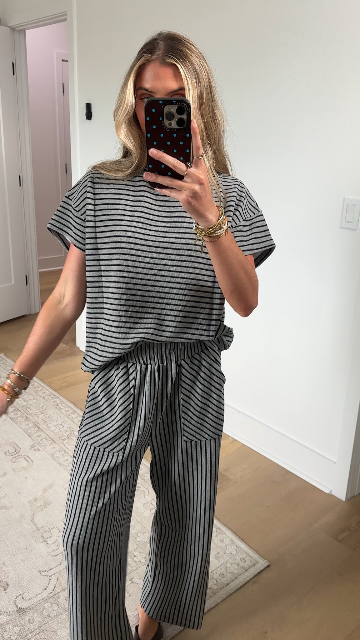 Amazon size small Tankaneo Womens Striped 2 Piece Sets Short Sleeve T Shirts Wide Leg Pants Matching Lounge Set with Pockets

#LTKootd #LTKSaleAlert #LTKTravel