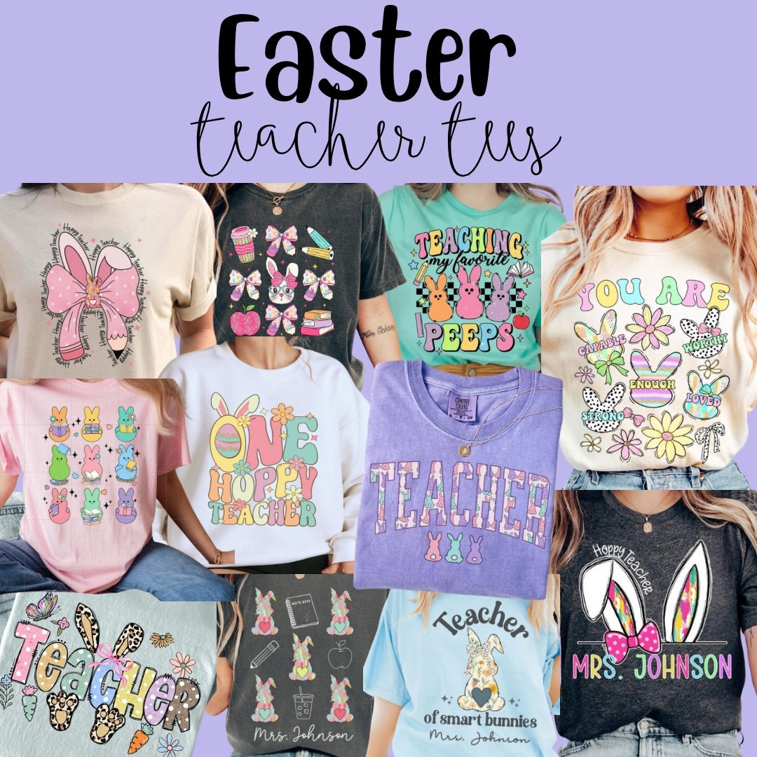 So egg-cited for these Easter teacher tees!🤩



#LTKWorkwear #LTKSpringSale #LTKSeasonal