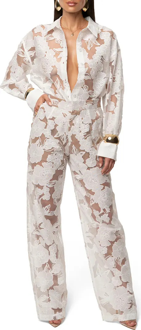 Floral Organza Pants | Nordstrom