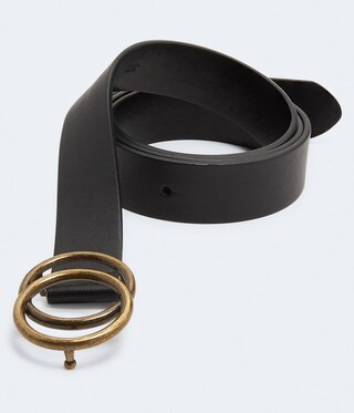 Faux Leather Double-Ring Belt | Aeropostale