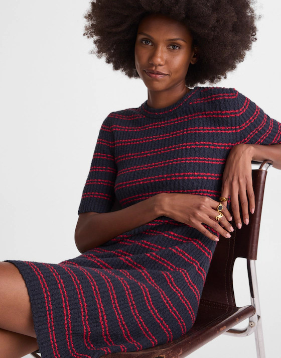Ribbed A-Line Mini Dress | Madewell