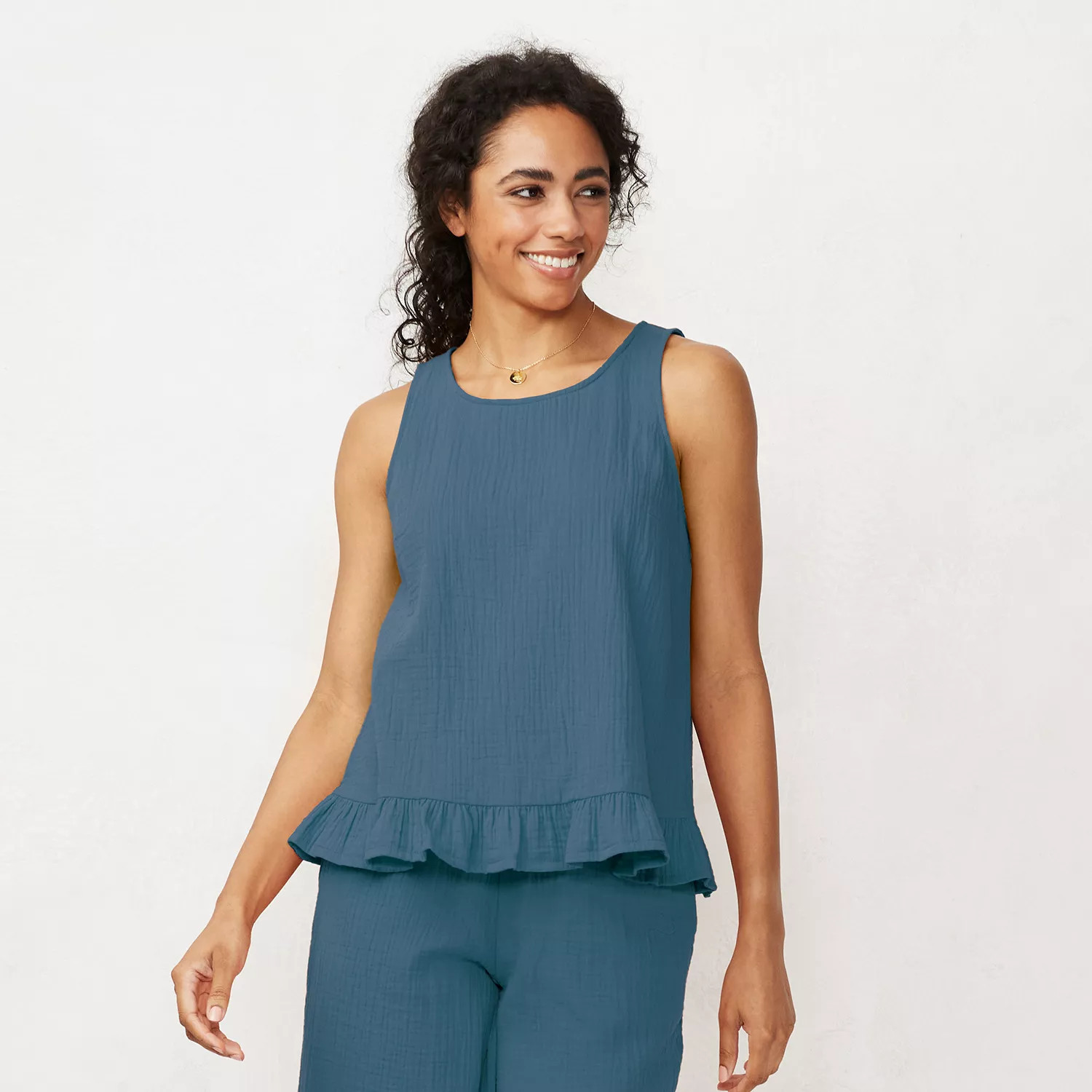 Women's LC Lauren Conrad Soft Peplum Tank | Kohl's