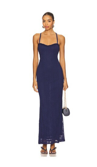 Runaway The Label Tasmin Maxi Dress in Navy. - size M | Revolve Clothing (Global)
