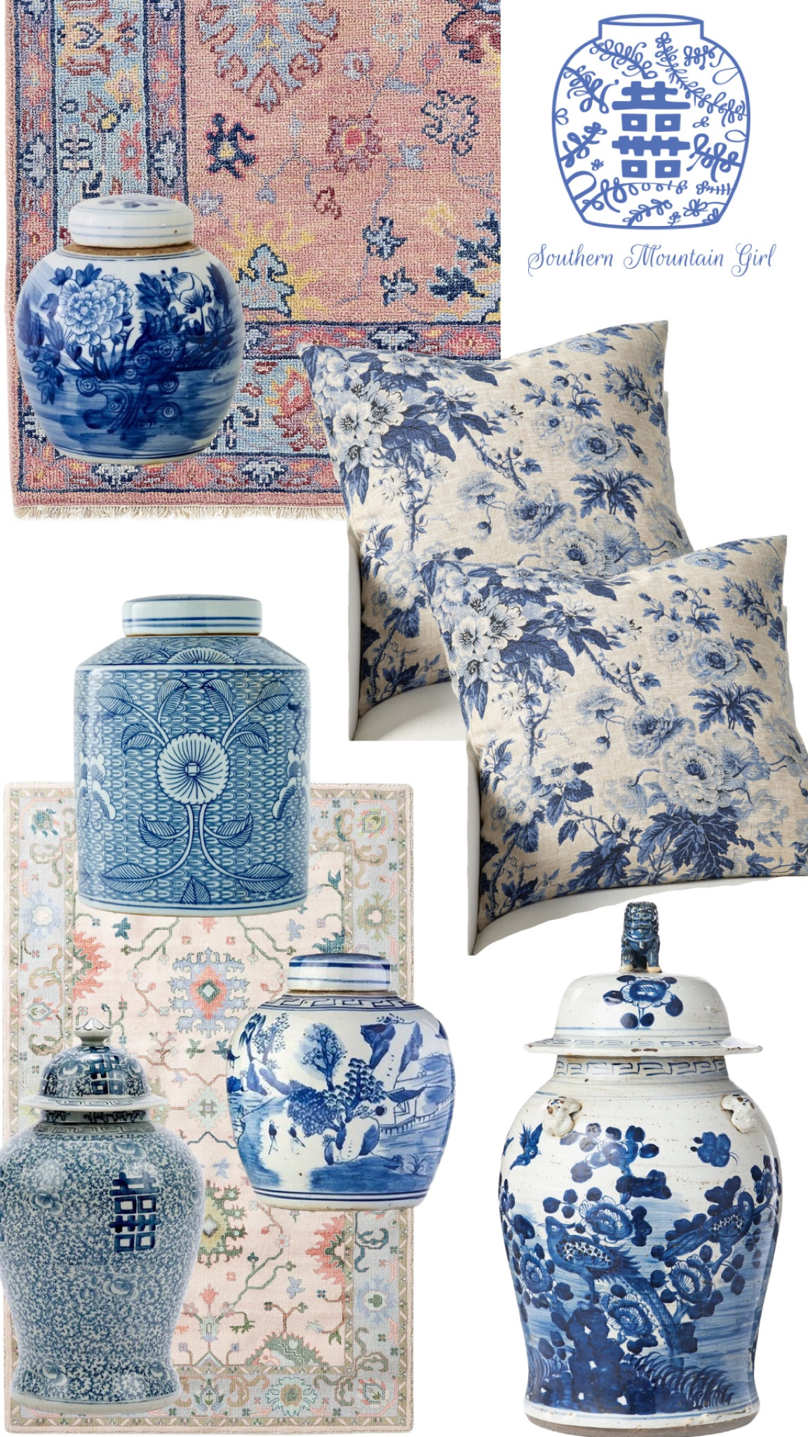 Here are some pretty grand millennial pieces💙💕  lots of beautiful blue and white, as well as some really pretty rugs!  Pottery barn. Caitlin Wilson.  Anthropologie. Grand millennial home. Blue and White.

#LTKSeasonal #LTKhome #LTKGiftGuide