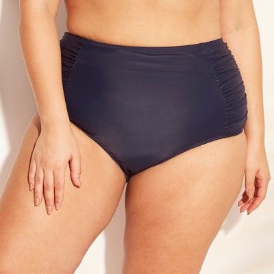Women's Plus Size High Waist Bikini Bottom - Kona Sol™ | Target