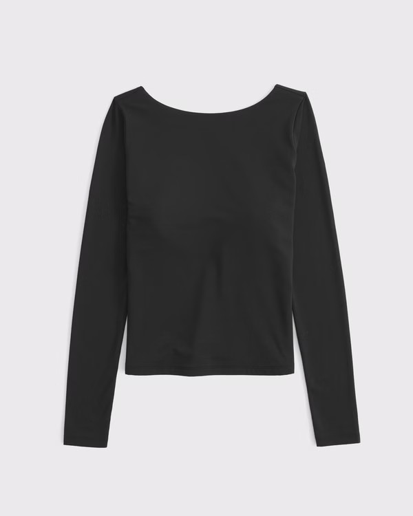 Bra-Free Open-Back Hardware Top | Abercrombie & Fitch (US)