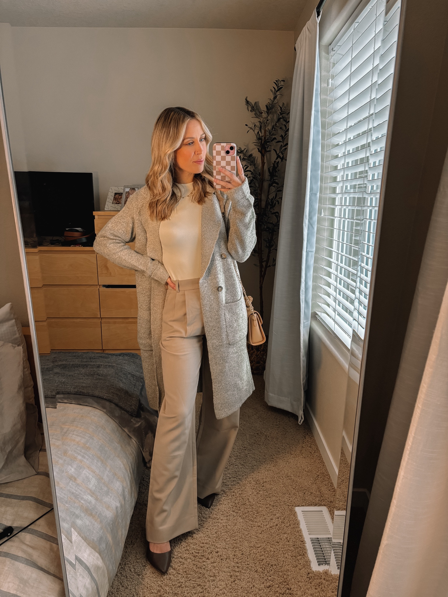 Size XS in jacket. 25 in pants and small in bodysuit 