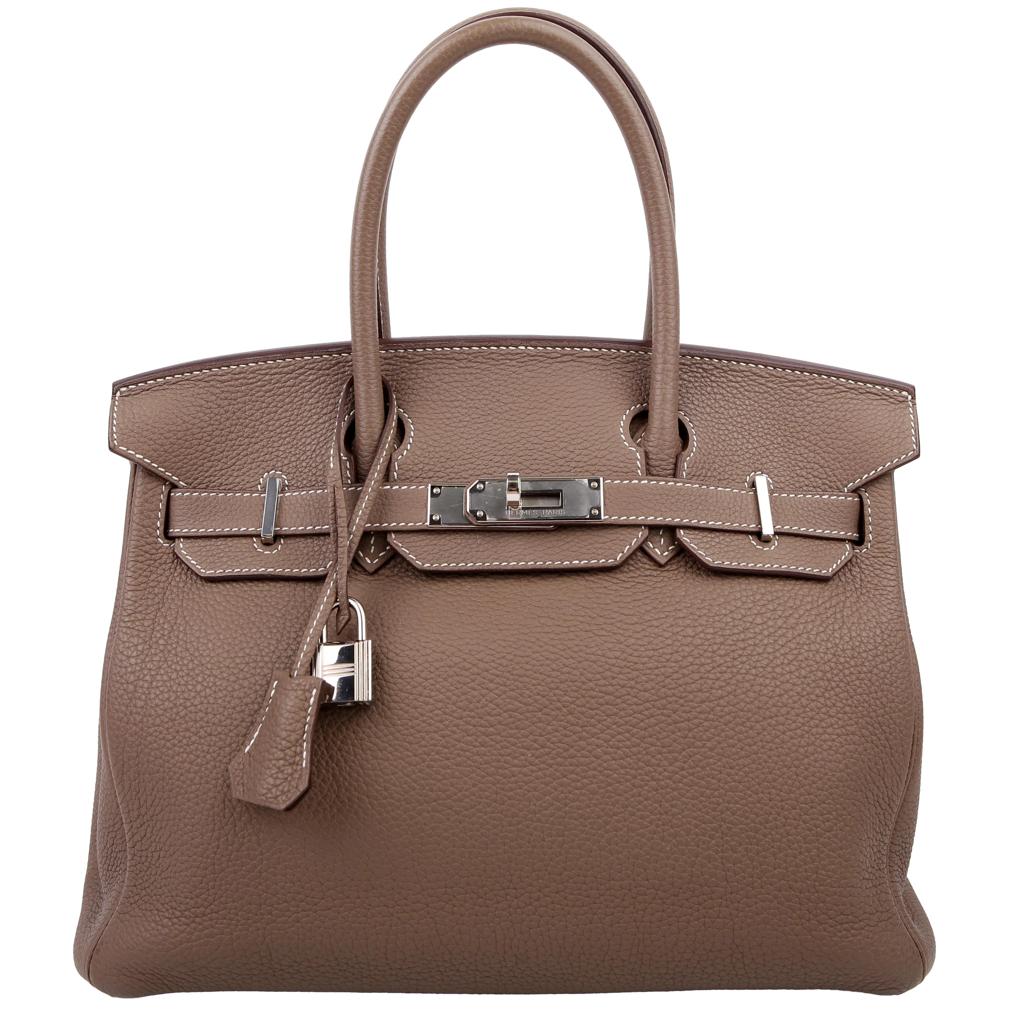 Birkin 30 Togo 2020 Etoupe/Palladium | Keeks Designer Handbags