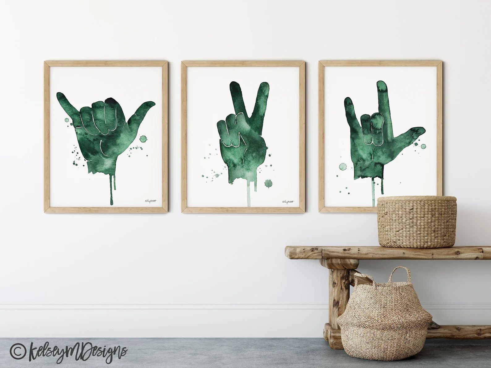 Read the full title
    Set of 3 Peace Sign, I Love You Sign, Shaka Sign, Love Sign Language, Pea... | Etsy (US)
