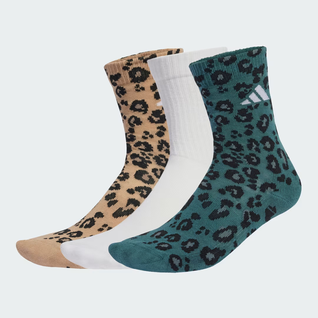 adidas Leopard Print Sock 3 Pair Pack Multicolor S | adidas (US)