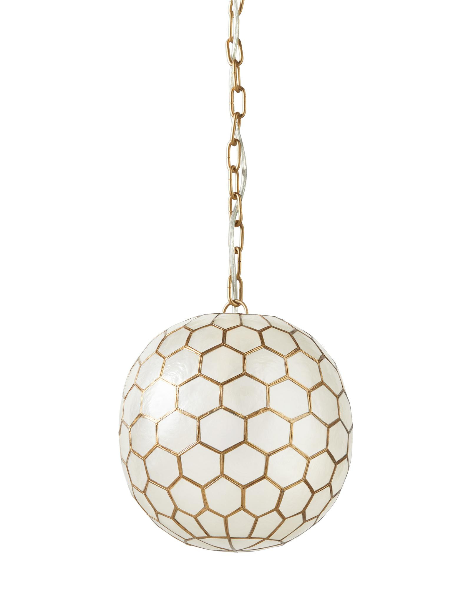 Capiz Honeycomb Pendant | Serena and Lily