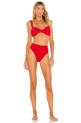 BEACH RIOT Sophia Bikini Top in Red from Revolve.com | Revolve Clothing (Global)