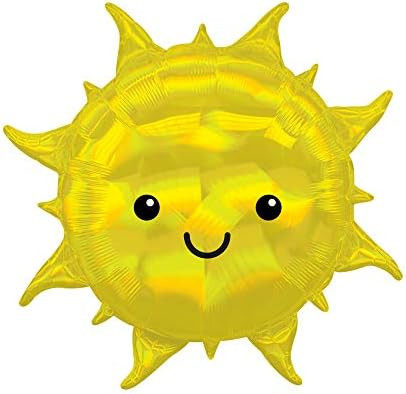 Cheerful Yellow Sun 27" Foil Party Balloon by Anagram | Amazon (US)