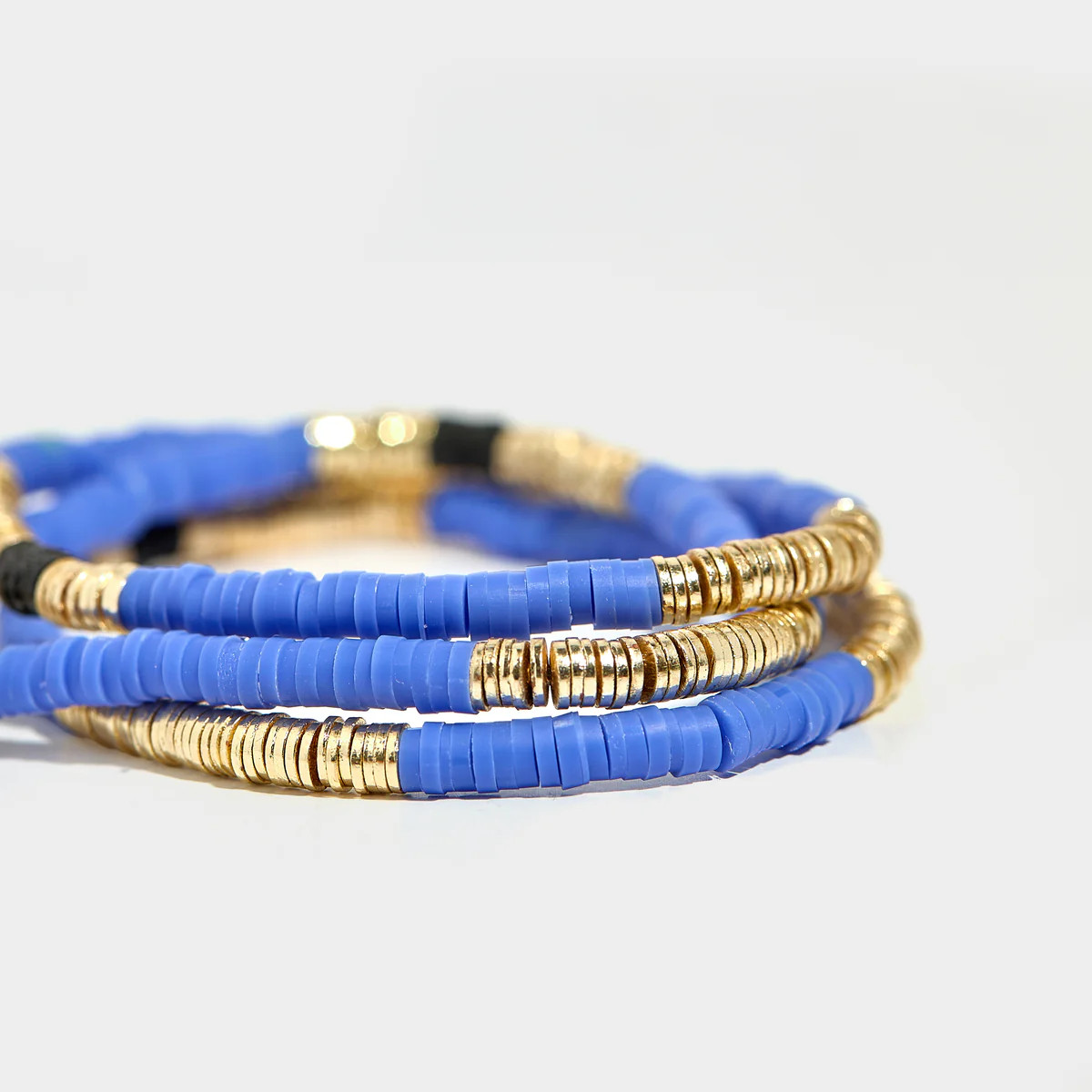 Cerulean Vinyl Bracelet 4mm | Allie + Bess