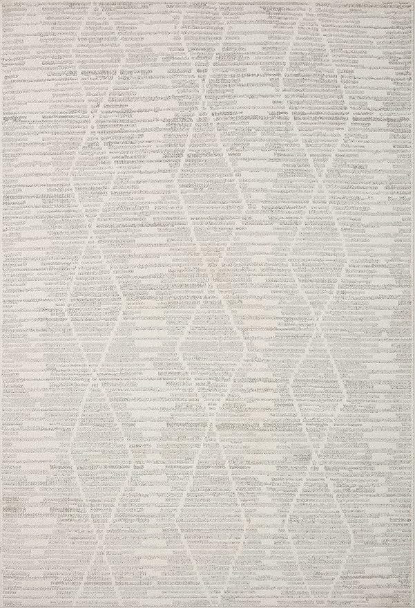 Loloi II Kamala Collection KAM-02 Ivory/Silver, Transitional 7'-10" x 10' Area Rug | Amazon (CA)