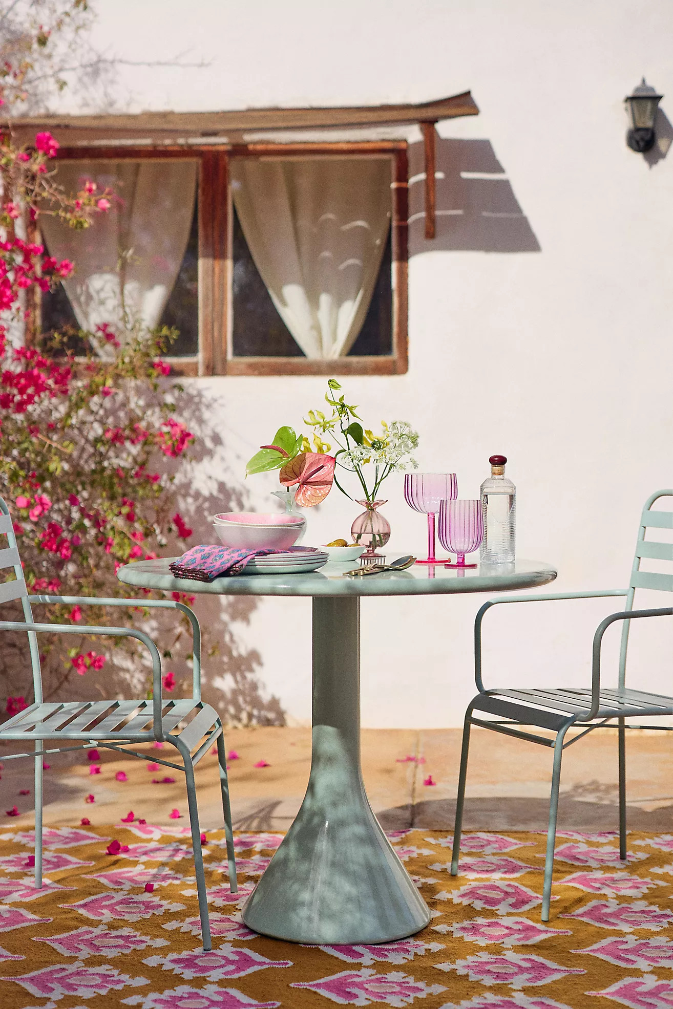 Penelope Round Indoor/Outdoor Dining Table | Anthropologie (US)