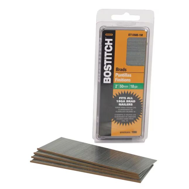 Bostitch 2-in 18-Gauge Straight Bright Collated Finish Nails (1000-Per Box) | Lowe's