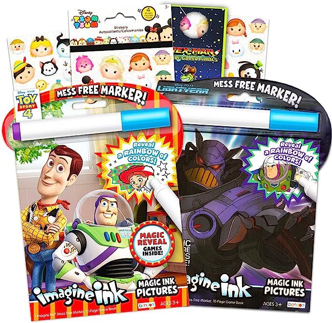 Bendon Disney Toy Story Lightyear Imagine Ink Coloring Book Set Kids, Toddlers - 2 Toy Story Mess... | Amazon (US)