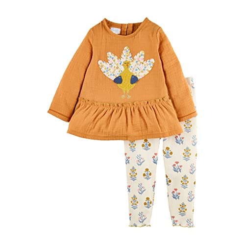 Mud Pie Girls Thanksgiving Tunic And Legging Set, Turkey, 9-12 Months | Amazon (US)