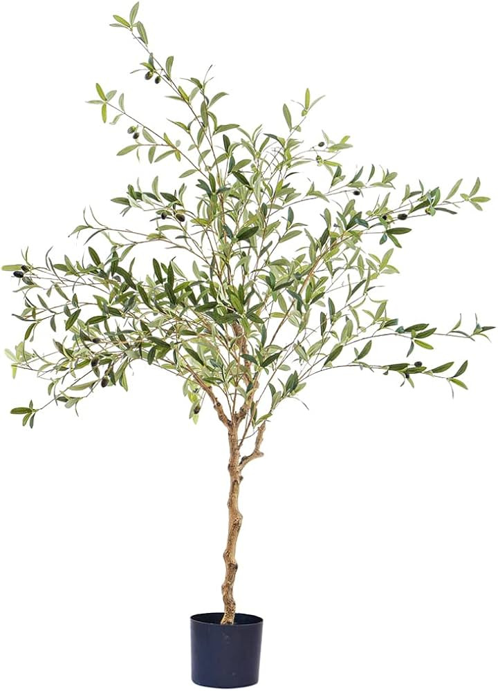 Phimos 5FT Artificial Olive Tree (60") Tall Fake Potted Olive Tree with Planter Large Faux Olive ... | Amazon (US)
