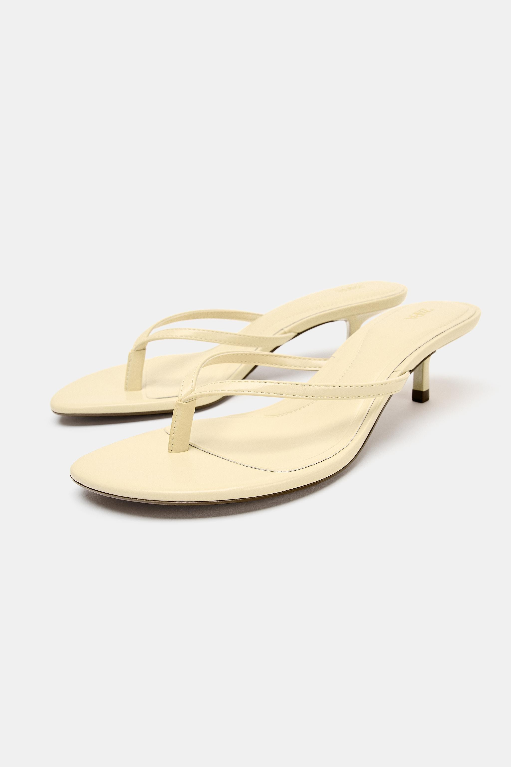 KITTEN-HEEL SANDALS | Zara UK