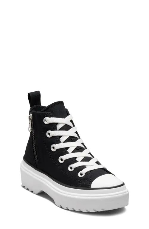Converse Kids' Chuck Taylor® All Star® Lugged High Top Sneaker in Black/Black/White at Nordstro... | Nordstrom